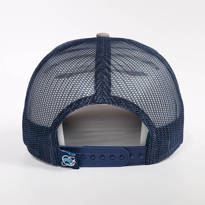 Custom 5 Panel Cotton Embroidery Patch Logo Applique Rope Mesh Cap Trucker Hat