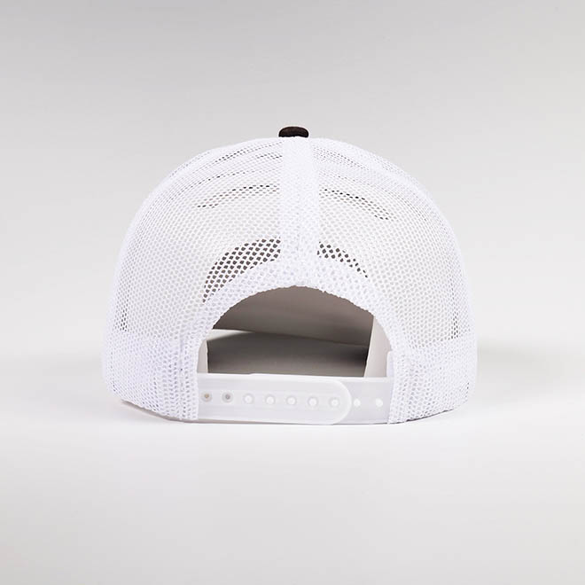 Custom 6 Panel Cotton Applique Patch Logo Curved Brim Mesh Cap Trucker Hat