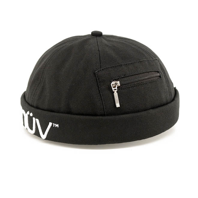 Custom 6 Panel Cotton 3D Embroidery Logo Small Pocket Docker Hat Brimless Cap