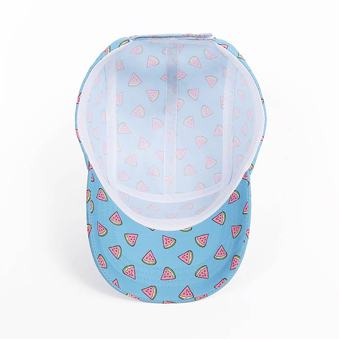 Custom Polyester 5 Panel Hat Sublimation Printed Embroidery Logo Camp Cap