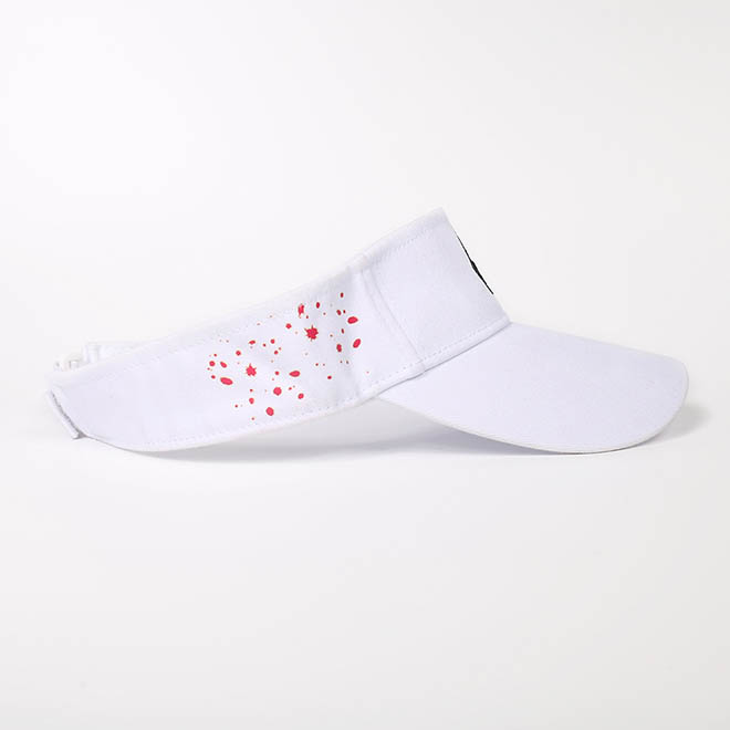 Custom Cotton 3D Embroidery Logo Silk Screen Print Brim Sun Visor Hat