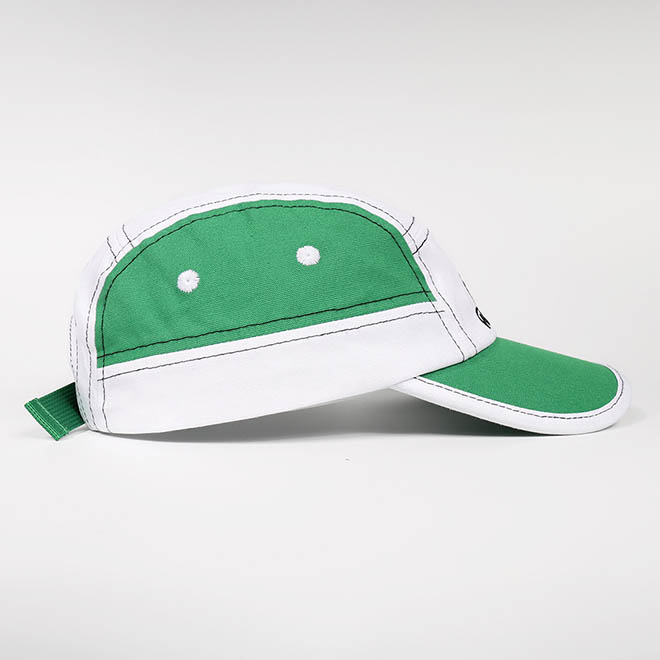 Custom Canvas 5 Panel Embroidery Logo Curved Brim Running Hat Camp Cap