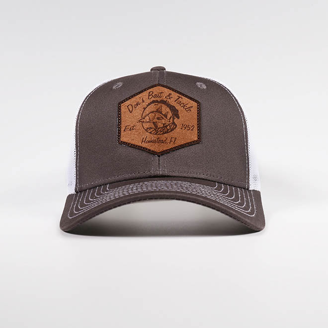 Custom 6 Panel Cotton Applique Patch Logo Curved Brim Mesh Cap Trucker Hat