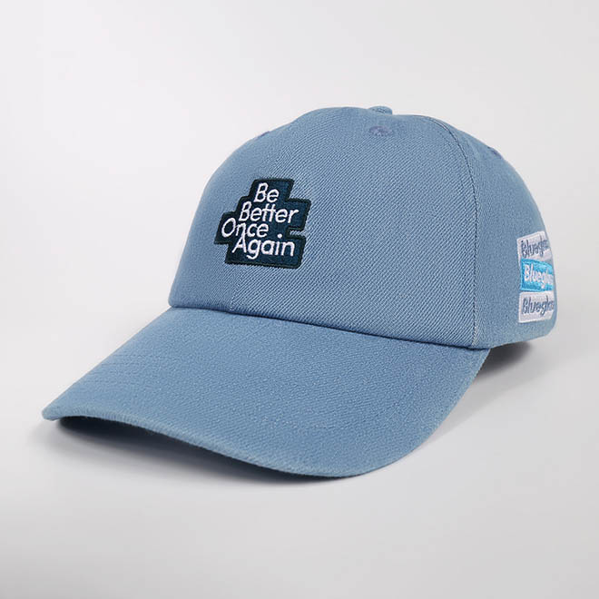 Custom 6 Panel Denim Embroidery Logo Curved Brim Women Baseball Cap