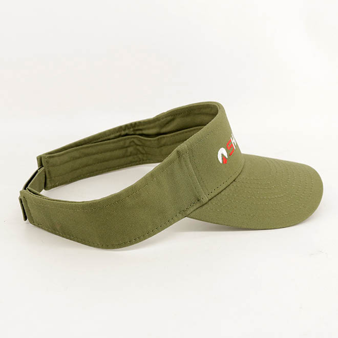 Custom Summer Beach Cotton Embroidery Logo Sun Protect Cap Visor Hat