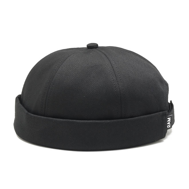 Custom Men 6 Panel Cotton 3D Embroidery Logo Docker Hat Brimless Cap