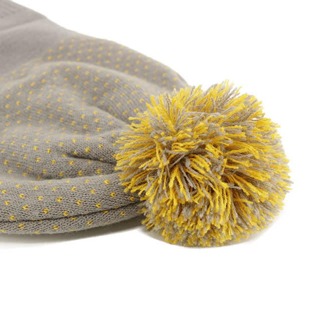 Custom Design 3D Embroidery Logo Pom Men Women Warm Knitted Cap Winter Hat