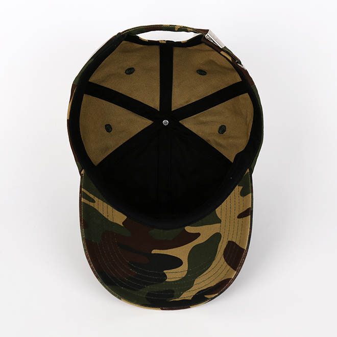 Custom 6 Panel Cotton Unstructured Camouflage Embroidery Logo Baseball Cap Dad Hat