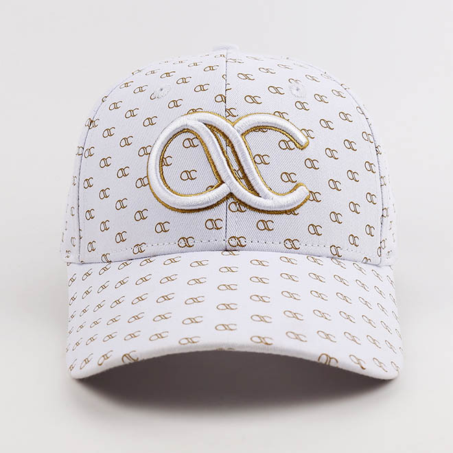 Custom 6 Panel Cotton Screen Print Patch 3D Embroidery Logo Curved Brim Baseball Cap