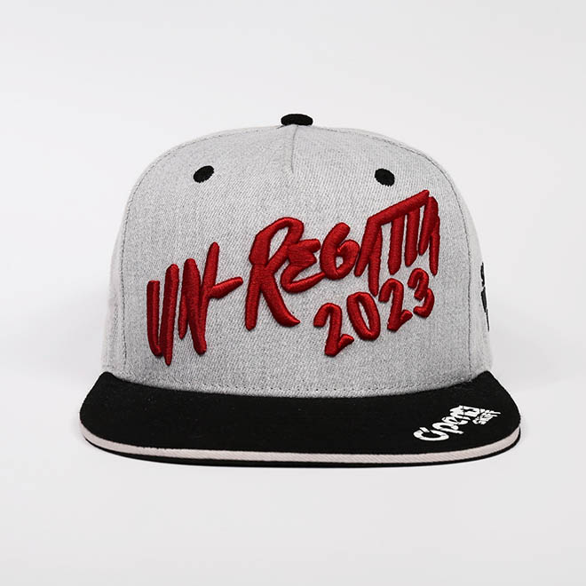 Custom 5 Panel Acrylic 3D Embroidery Logo Sandwich Flat Brim Hat Snapback Cap