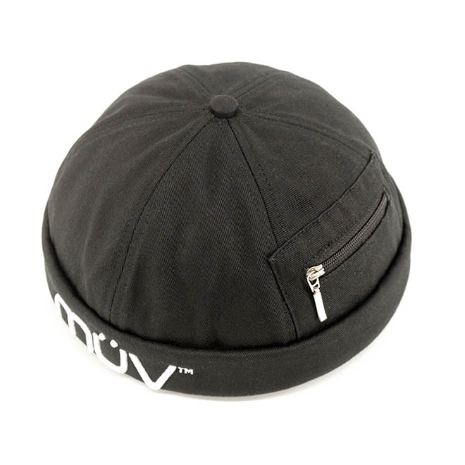 Custom 6 Panel Cotton 3D Embroidery Logo Small Pocket Docker Hat Brimless Cap