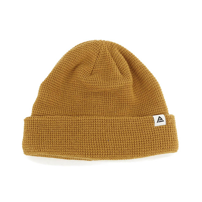 Custom Woven Label Logo Men Women Warn Knitted Cap Winter Hat