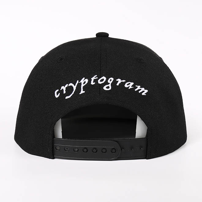 Custom 6 Panel Acrylic Embroidery Logo Hip Hop Flat Brim Hat Men Snapback Cap