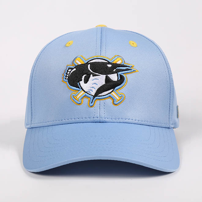 Custom 6 Panel Polyester 3D Embroidery Logo Laser Cut Hole Closed Back Fitted Hat Baseball Cap