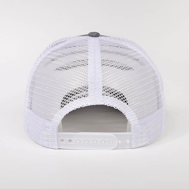 Custom 6 Panel Hemp Embroidery Logo Curved Brim Men Mesh Cap Trucker Hat