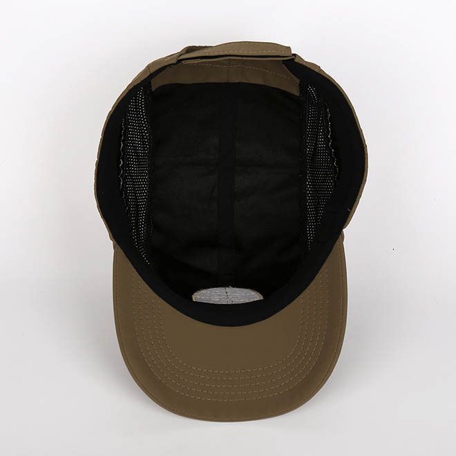 Custom 5 Panel Polyester Embroidery Logo Curved Brim Outdoor Running Hat Sports Cap