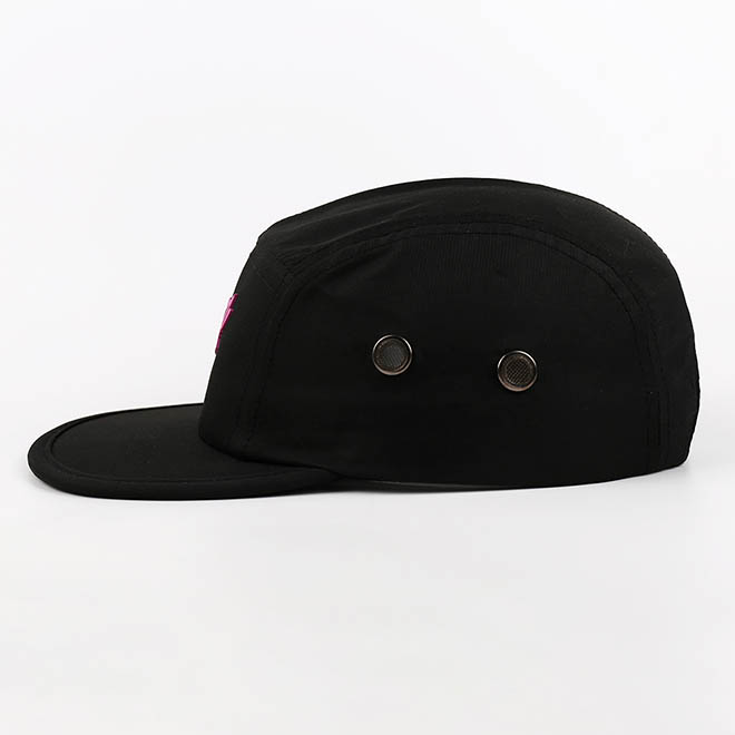 Custom Polyester 5 Panel Hat TPU Patch Logo Printed Under Brim Camp Cap