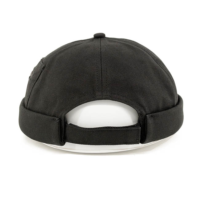 Custom 6 Panel Cotton 3D Embroidery Logo Small Pocket Docker Hat Brimless Cap