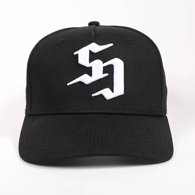 Custom 5 Panel Cotton 3D Embroidery Logo Curved Brim Sports Hat Baseball Cap