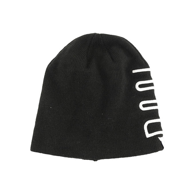 Custom Soft Embroidery Logo Woven Patch Warm Men Women Knitted Cap Winter Hat