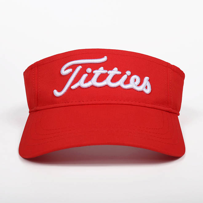 Custom Summer Polyester 3D Embroidery Logo Women Tennis Cap Visor Hat